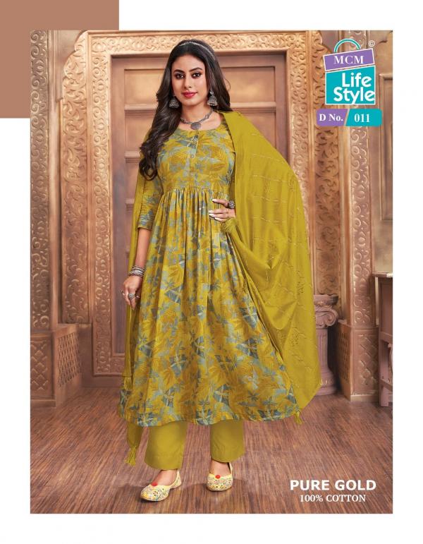 MCM Pure Gold Vol-1 – Anarkali Kurti With Pant Dupatta